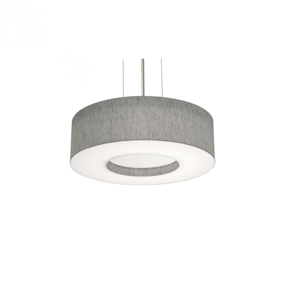 Montclair 15'' Med Base Pendant - BK w/ GY