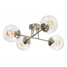 AFX Lighting, Inc. JAMC24MBSN - JAMIE FLUSHMOUNT MEDIUM BASE120V