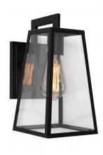 AFX Lighting, Inc. JOPW0712MBBK - Joplin 12'' Outdoor Med Base Sconce,120V,BK