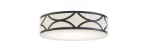 AFX Lighting, Inc. LAKF16MBBK - Lake 3 Light 16'' Flush Mount, 120V, BK