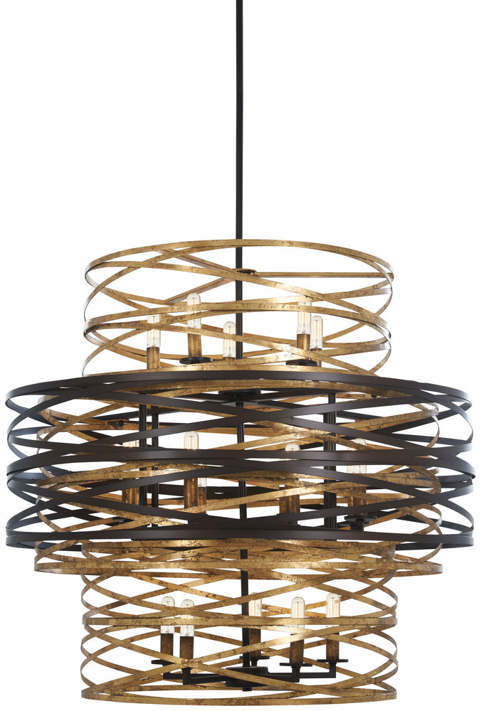 Vortic Flow - 18 Light Chandelier