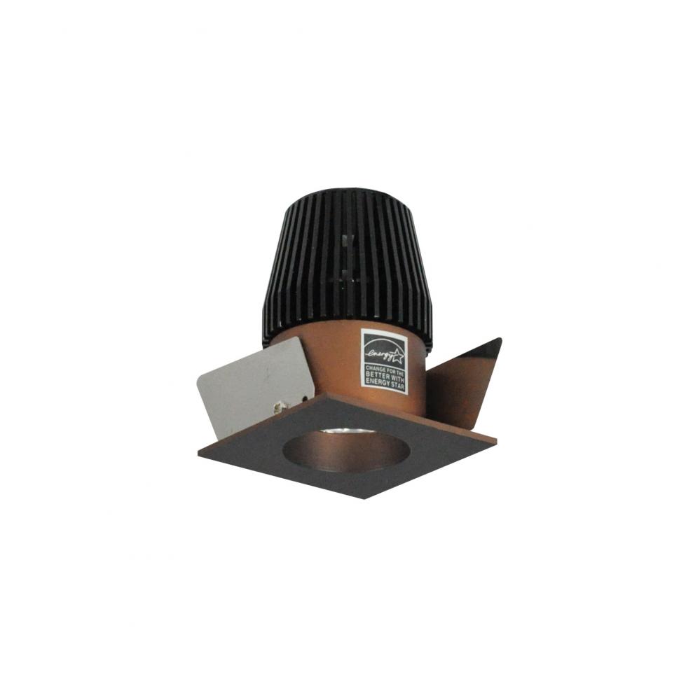 1" Iolite LED BWF Square Reflector with Round Aperture, 600lm, 3500K, Bronze Reflector with