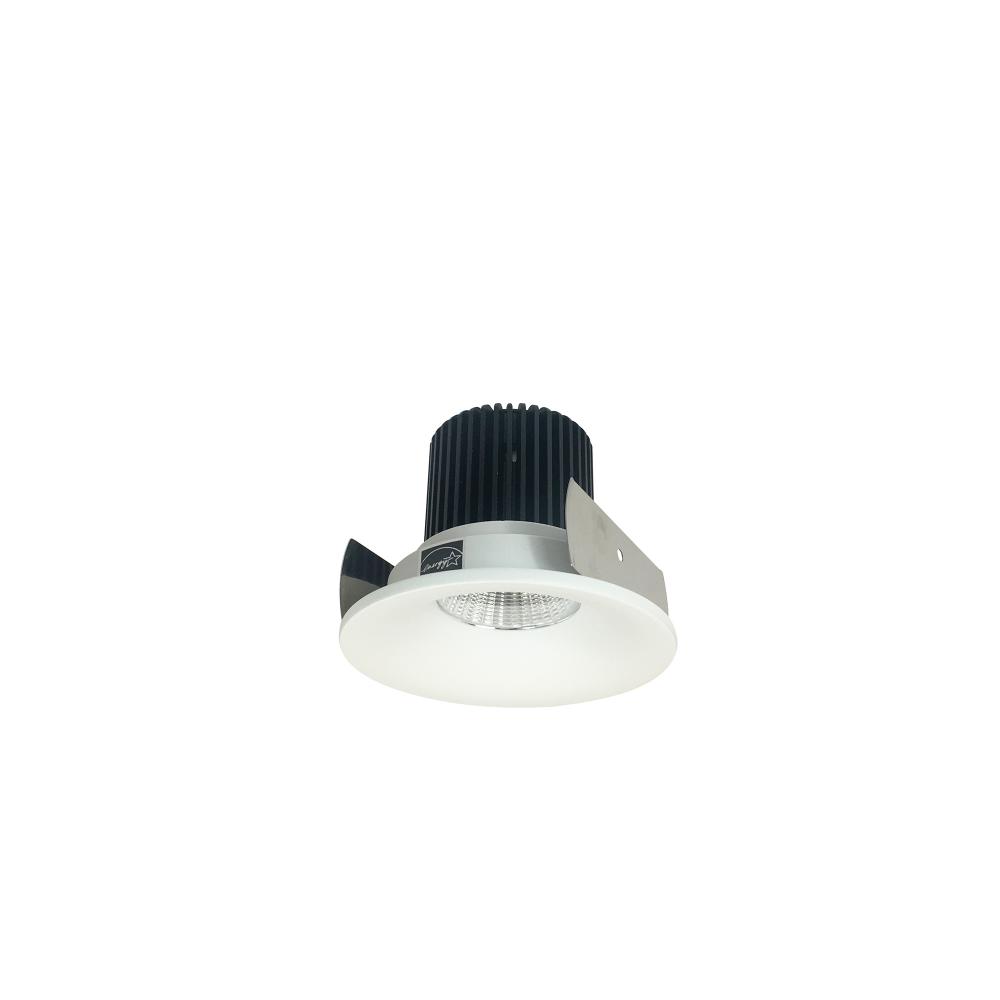 2" Iolite LED Round Bullnose, 800lm / 14W, 5000K, Matte Powder White Finish