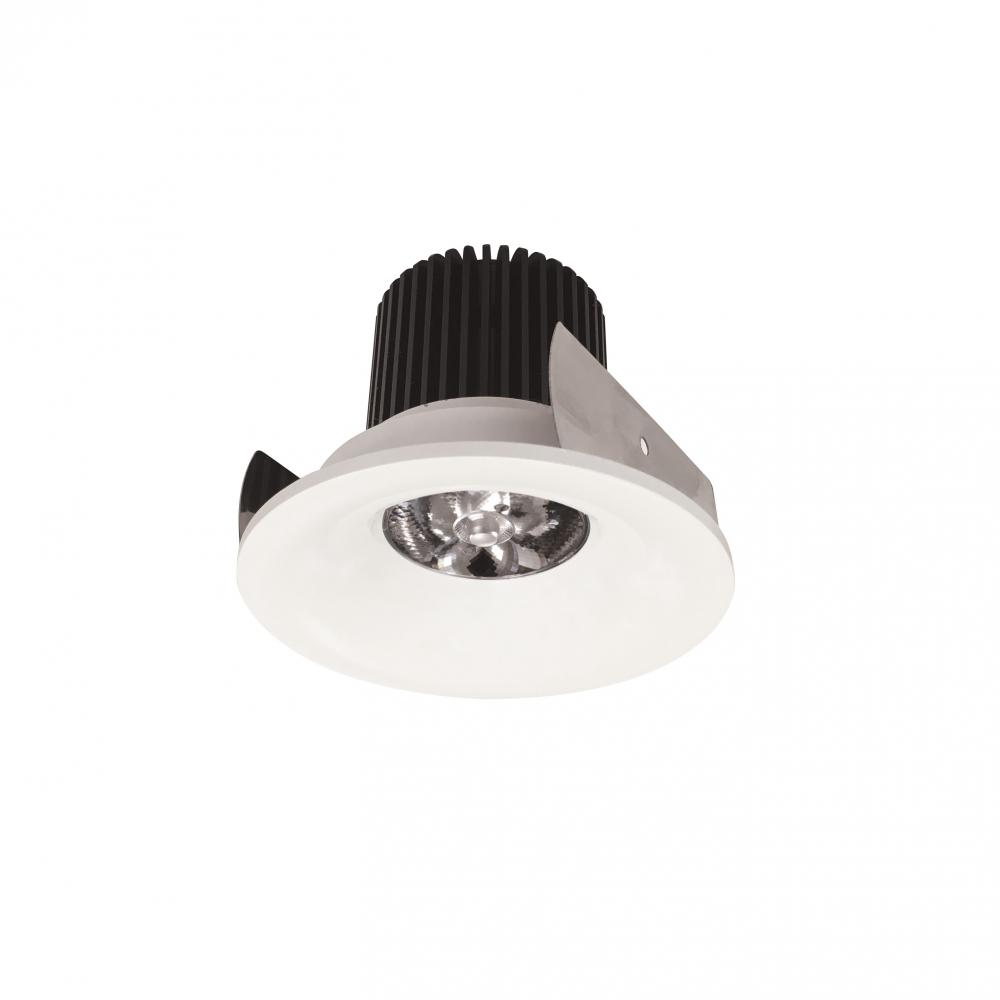 2" Iolite LED Round Bullnose, 10-Degree Optic, 850lm / 12W, 2700K, White Finish