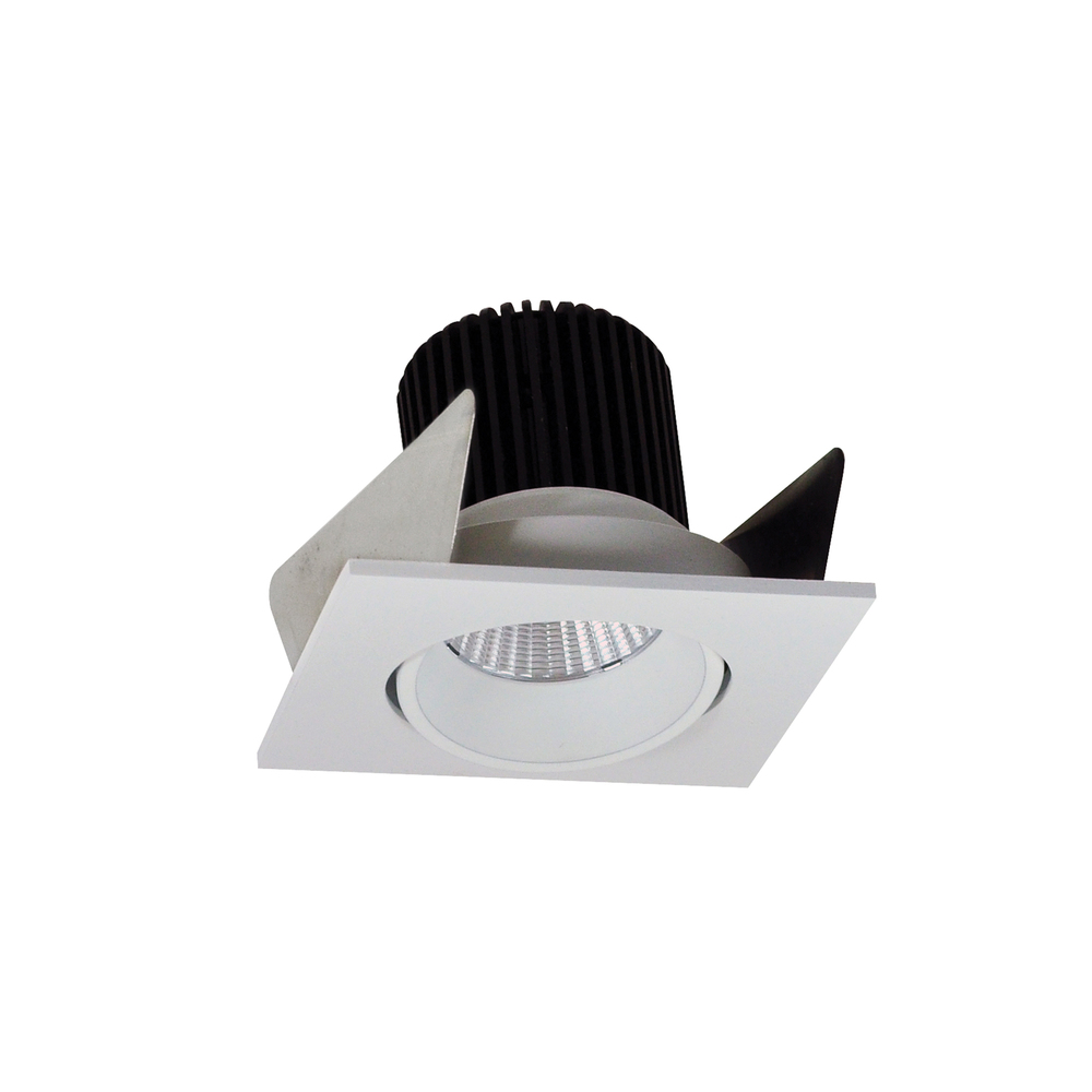 2" Iolite LED Square Adjustable Cone Reflector, 1000lm / 14W, 4000K, White Reflector / White