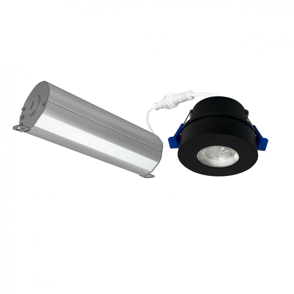 2" M-Wave Can-less Adjustable LED Downlight, 2700K, Black finish