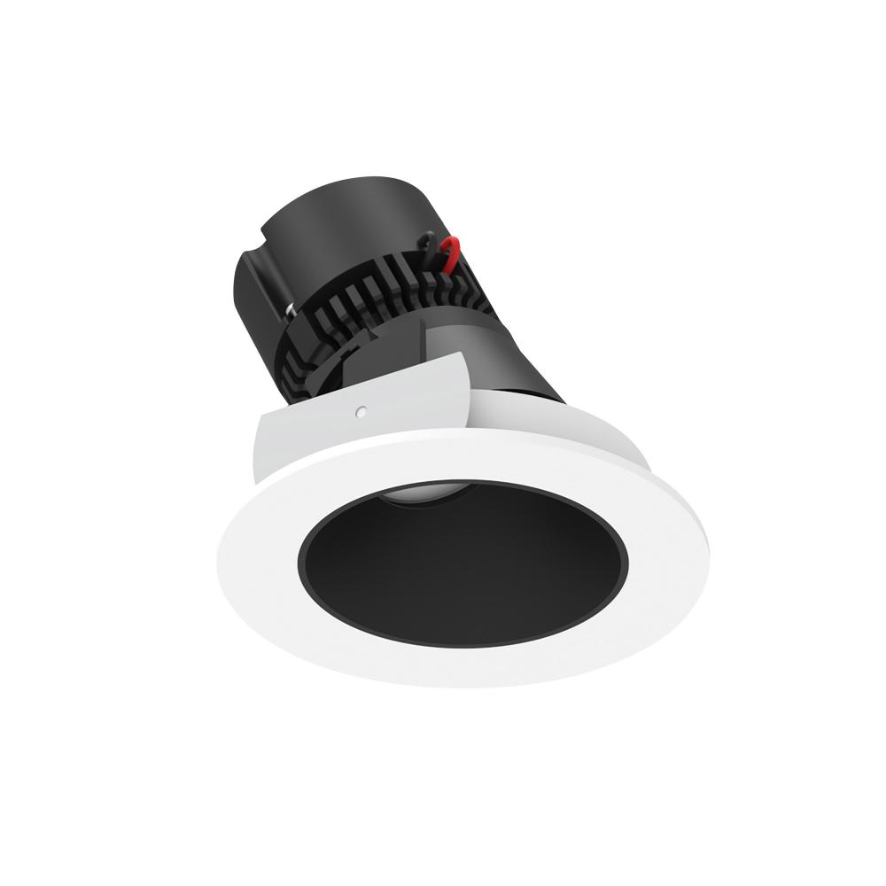 4" Pearl Low Voltage LED Round Adjustable Slot Retrofit, 1050lm / 11W, 2700K, Black Reflector /