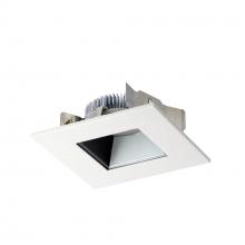 Nora NLCBS-4561227HZW - 4" Cobalt Shallow High Lumen LED Trim, Square/Square Regress, 1250lm, 2700K, Haze/White