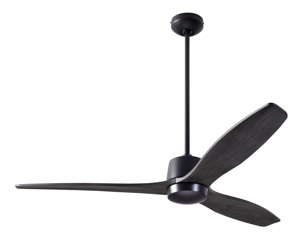 Arbor DC Fan; Dark Bronze Finish; 54" Ebony Blades; No Light; Wall/Remote Combo Control