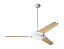 Modern Fan Co. FLO-GW-52-BB-372-002 - Flow Fan; Gloss White Finish; 52" Bamboo Blades; 20W LED; Fan Speed and Light Control (3-wire)