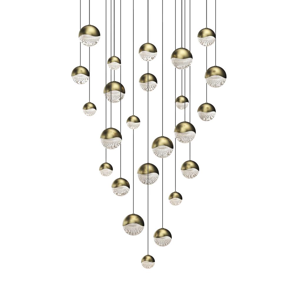 24-Light Round Assorted LED Pendant