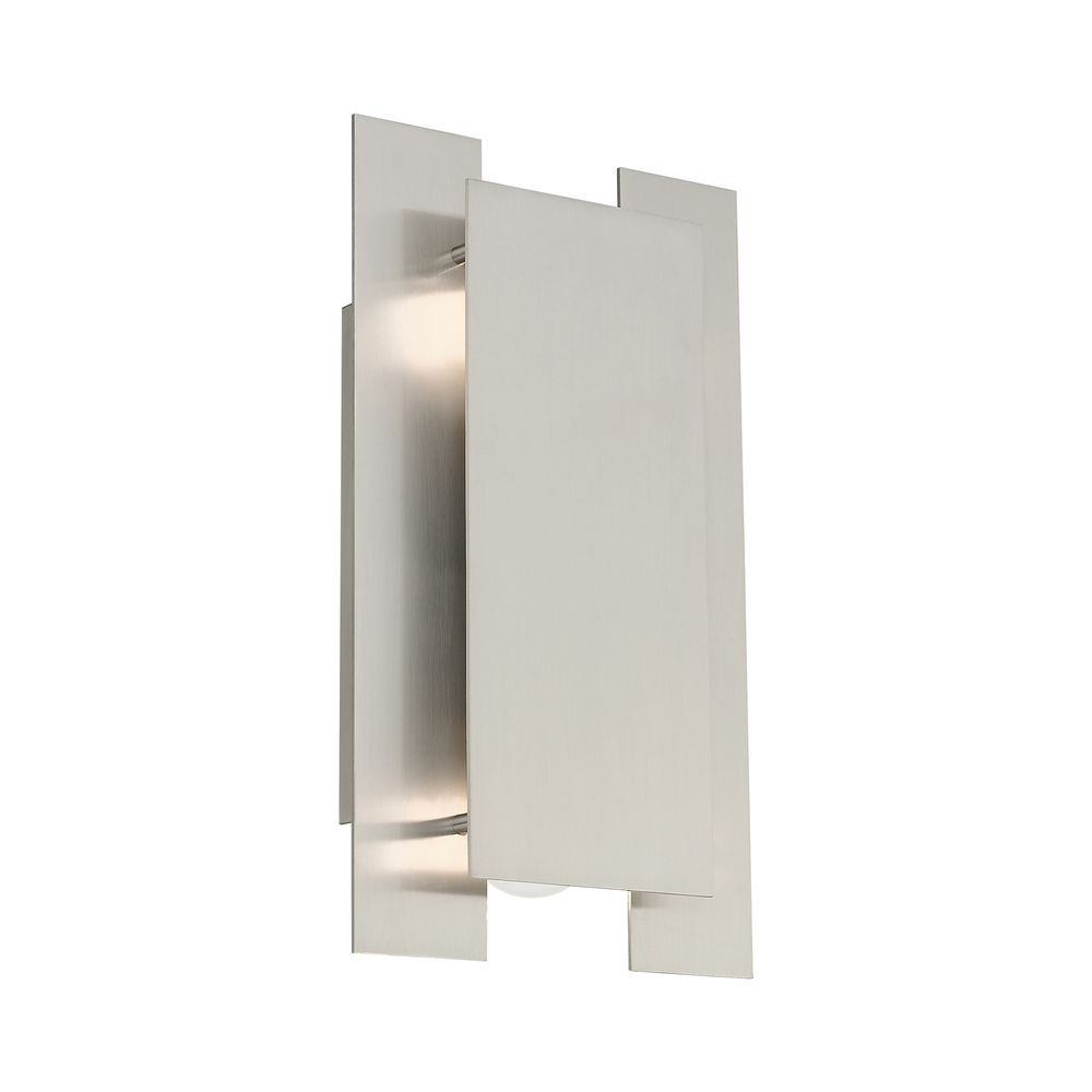 2 Lt Brushed Nickel ADA Wall Sconce