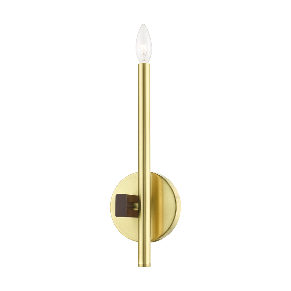 1 Lt Satin Brass  ADA Single Sconce