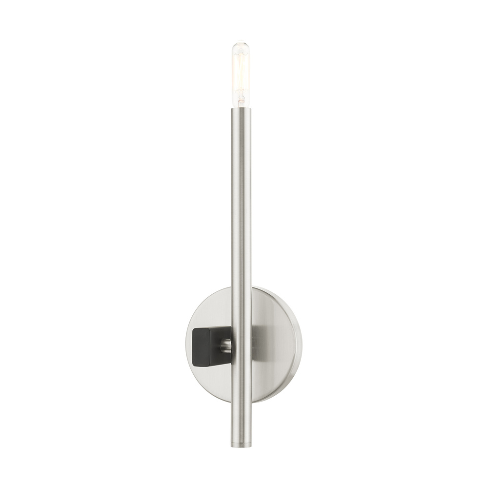 1 Lt Brushed Nickel  ADA Single Sconce