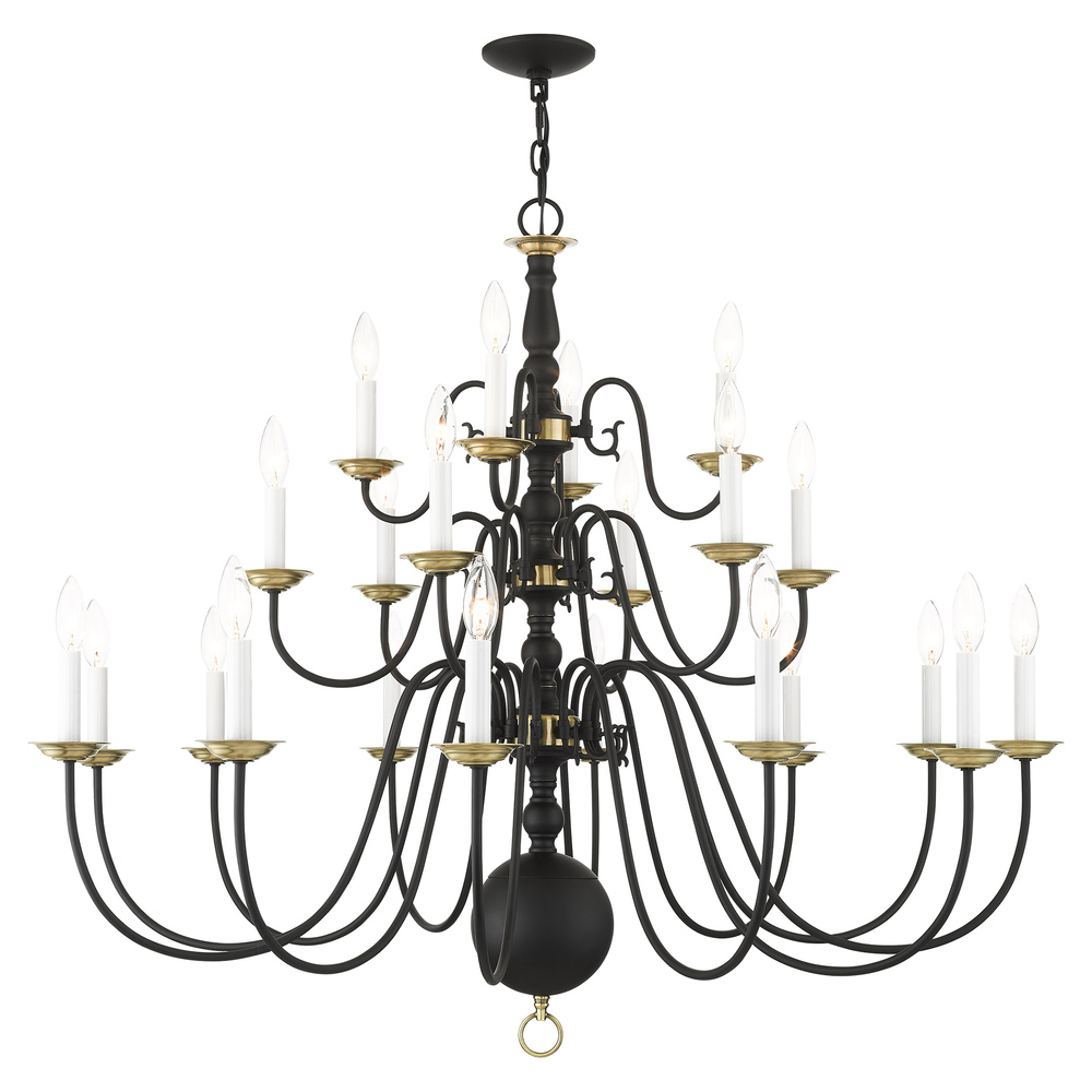 22 Lt Black Chandelier