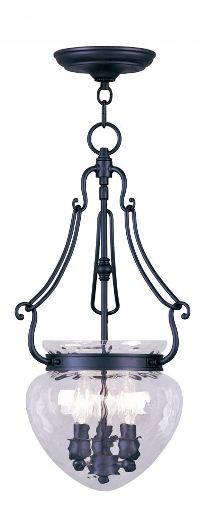 3 Light Black Chain Lantern