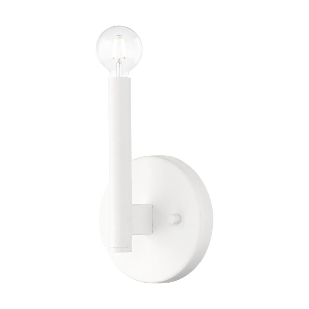 1 Light White ADA Sconce