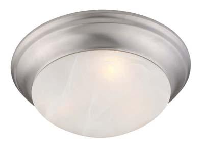 3 Light Brushed Nickel Ceiling Mount