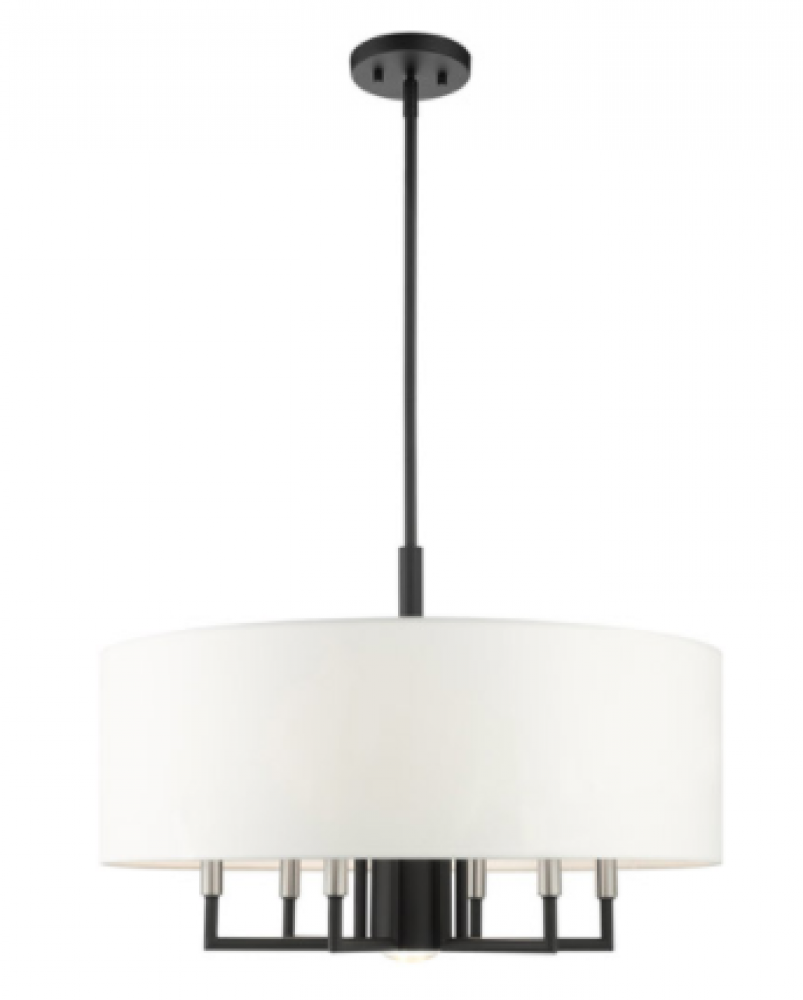 7 Lt Black Pendant Chandelier