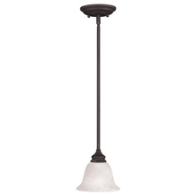 Livex Lighting 1340-07 - 1 Light Bronze Mini Pendant