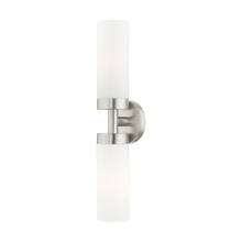 Livex Lighting 15072-91 - 2 Lt Brushed Nickel ADA Vanity Sconce