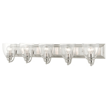 Livex Lighting 17075-91 - 5 Lt Brushed Nickel Vanity Sconce