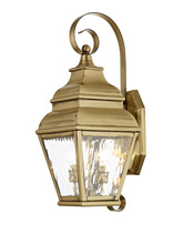 Livex Lighting 2602-01 - 2 Light AB Outdoor Wall Lantern