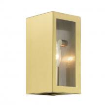 Livex Lighting 29121-32 - 1 Light Satin Gold Outdoor ADA Small Sconce