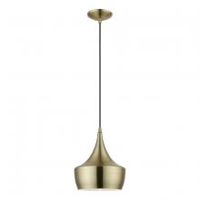 Livex Lighting 40991-01 - 1 Light Antique Brass Pendant