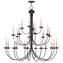 Livex Lighting 4537-04 - 24 Light Black Chandelier