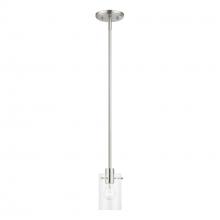 Livex Lighting 46151-91 - 1 Light Brushed Nickel Single Pendant