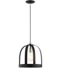 Livex Lighting 49643-14 - 1 Lt Textured Black  Pendant