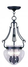 Livex Lighting 5043-04 - 3 Light Black Chain Lantern