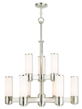 Livex Lighting 52109-35 - 9 Light Polished Nickel Chandelier