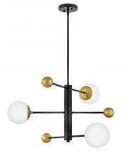 Lark 83573BK - Medium Adjustable Multi Tier Chandelier