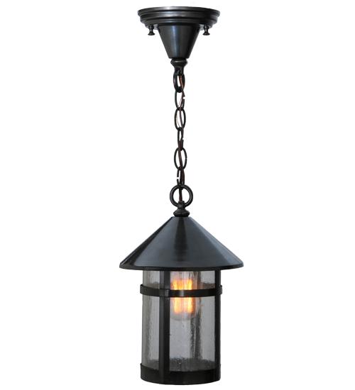 8"W Craftsman Signature Fulton Hanging Lantern Pendant