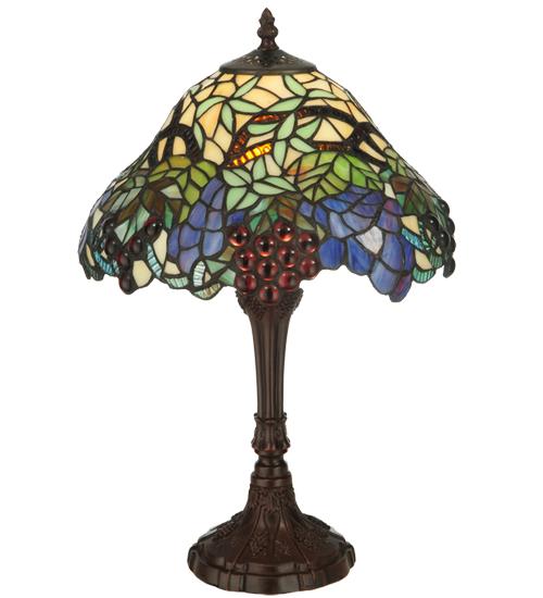 18.5"H Spiral Grape Accent Lamp