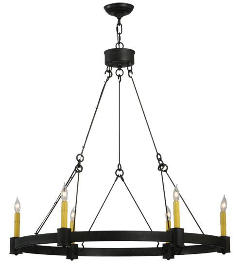 35.75"W Kenosha 6 LT Chandelier