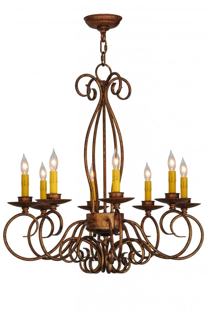 26"W Elisha 8 LT Chandelier