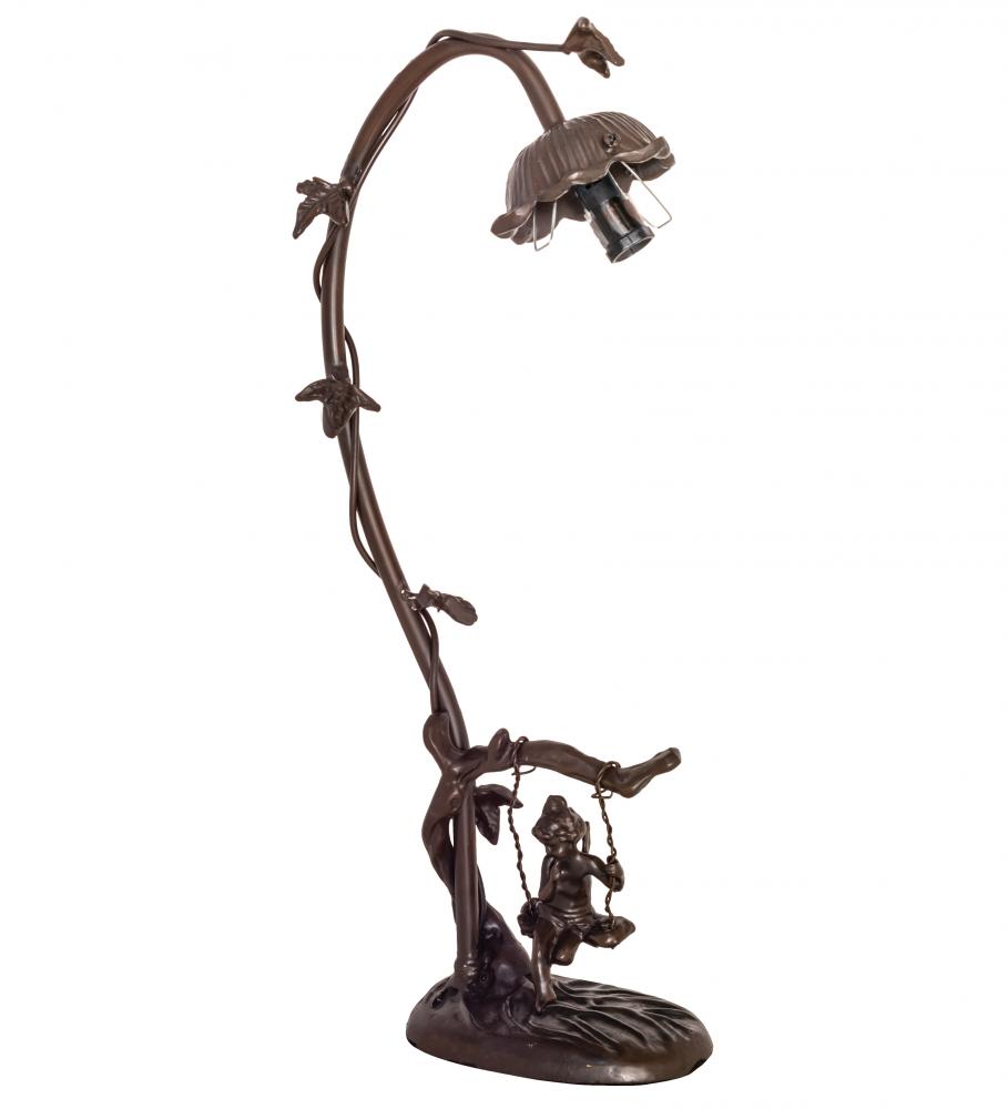 16" High Cherub On Swing Accent Lamp