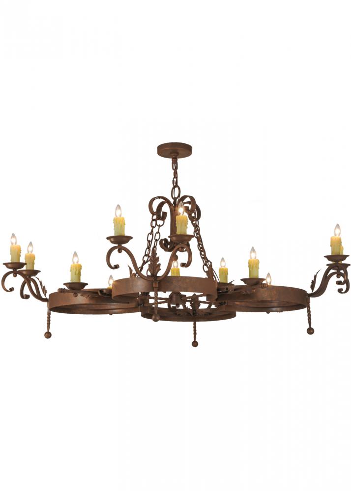 60"W Andorra 12 LT Chandelier