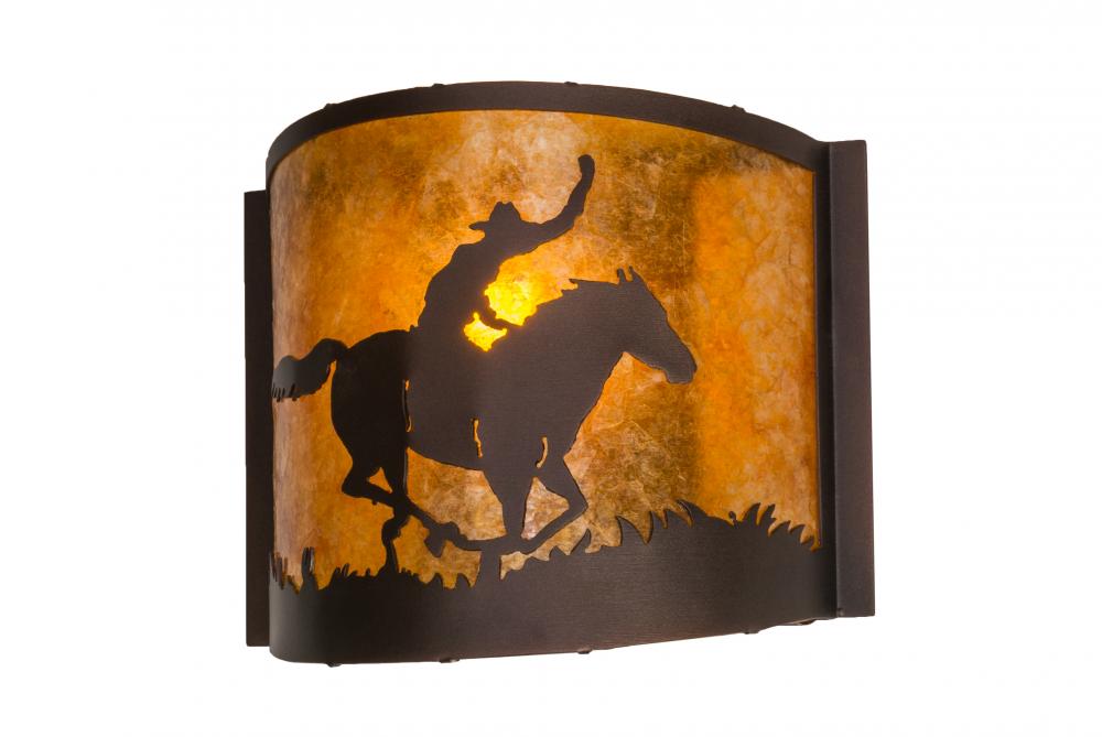 12" Wide Cowboy Wall Sconce