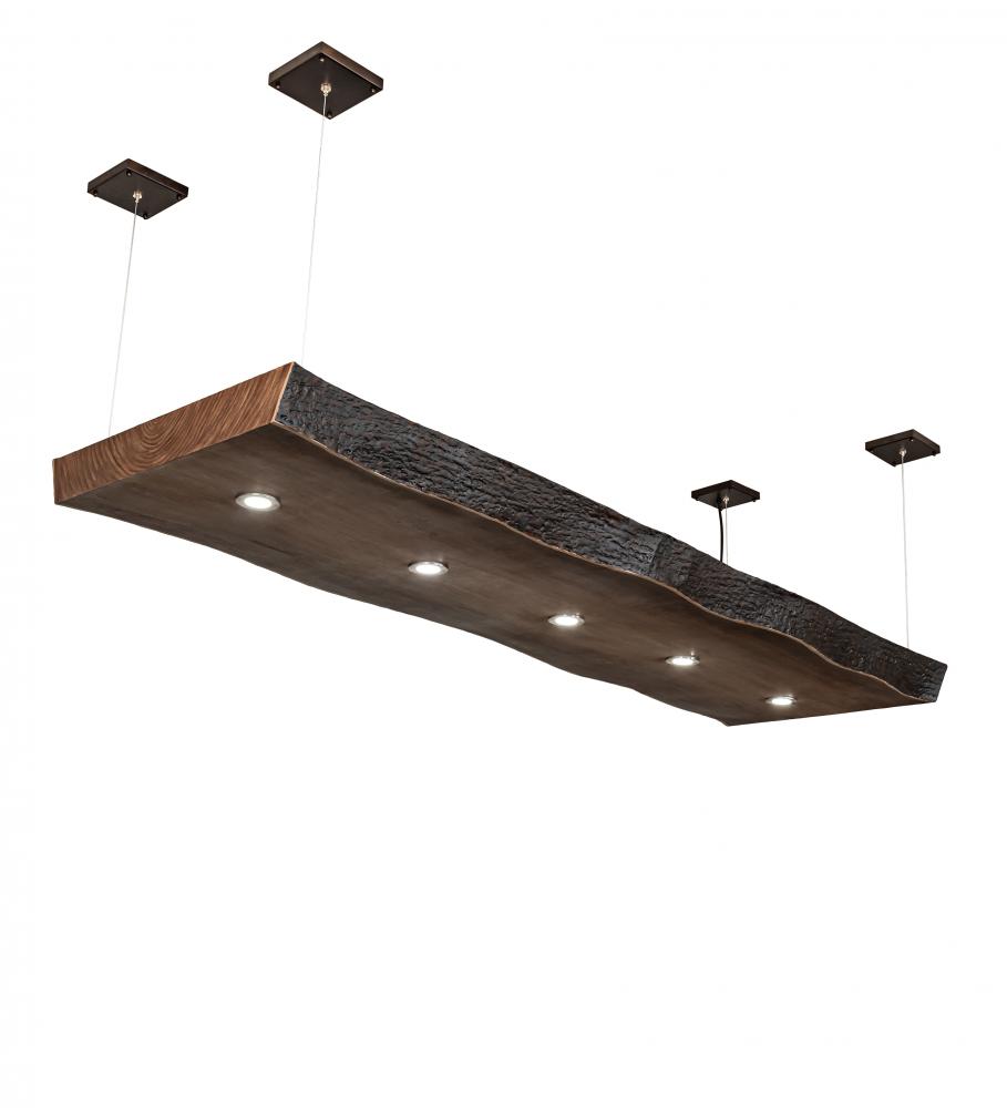 93" Long Live Edge Walnut Oblong Pendant