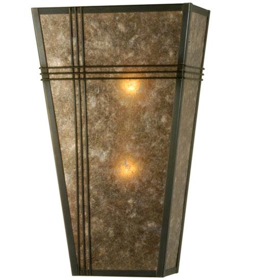 12" Wide Triangulator Wall Sconce