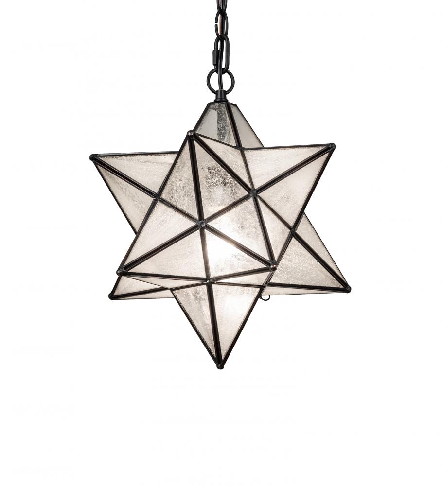 12" Wide Moravian Star Pendant