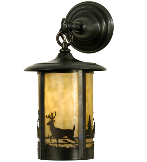 8"W Fulton Deer Creek Hanging Wall Sconce