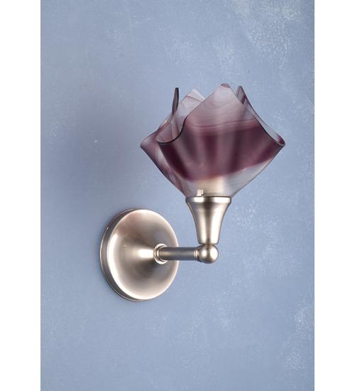 10" Wide Handkerchief Chambord Swirl Wall Sconce