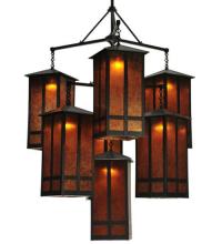 Meyda Blue 110093 - 58"W Church Street 7 LT Chandelier