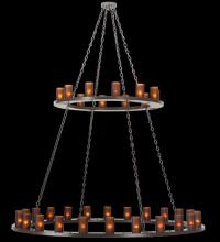 Meyda Blue 112325 - 72"W Loxley 36 LT Two Tier Chandelier