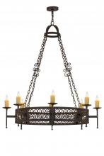 Meyda Blue 190078 - 48"W Toscano 8 LT Chandelier